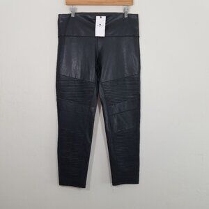 NWT 7 For All Mankind Moto Faux Leather Pants Black Size XL